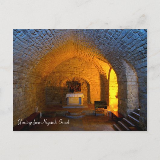 Synagoge-Kirchen-Postkarte Postkarte (Vorderseite)