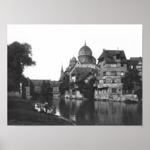 Synagoge Nürnberg, c.1910 Poster