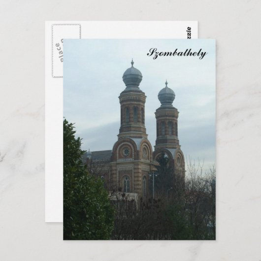 Synagoge Postkarte (Vorne/Hinten)