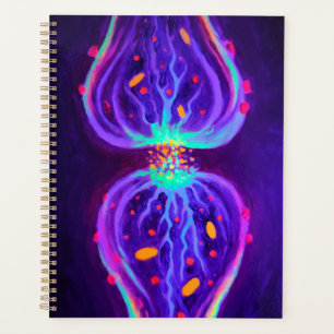 Synapse mit Neurotransmittern Planer