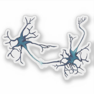 Synapse zwischen Neuronen, Neurowissenschaftsneuro Aufkleber