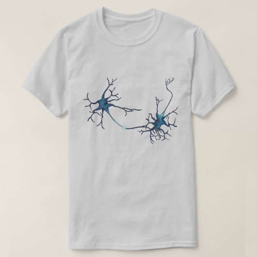 Synapse zwischen Neuronen, Neurowissenschaftsneuro T-Shirt (Design vorne)
