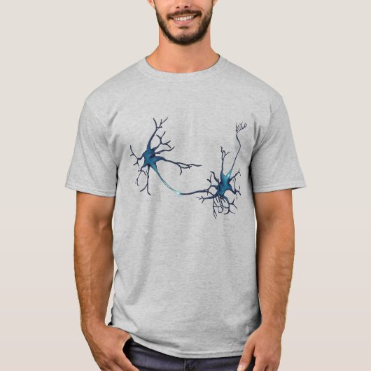 Synapse zwischen Neuronen, Neurowissenschaftsneuro T-Shirt (Vorderseite)