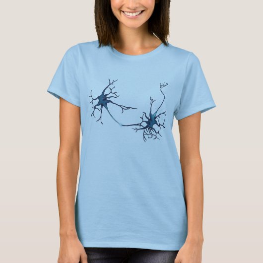 Synapse zwischen Neuronen, Neurowissenschaftsneuro T-Shirt (Vorderseite)