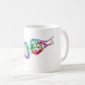Synapseempfänger, Neurologie, medizinische Kunst Kaffeetasse (VorderseiteRechts)