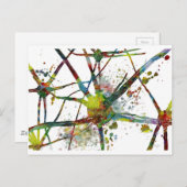 Synapsen Medizinisches Abstraktes Geschenk Postkarte (Vorne/Hinten)