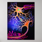 Synapses connecting neurons poster (Vorne)