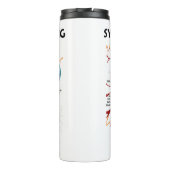 Synaptisches Beschneiden in Neuron Synapse Neurolo Thermosbecher (Rückseite)