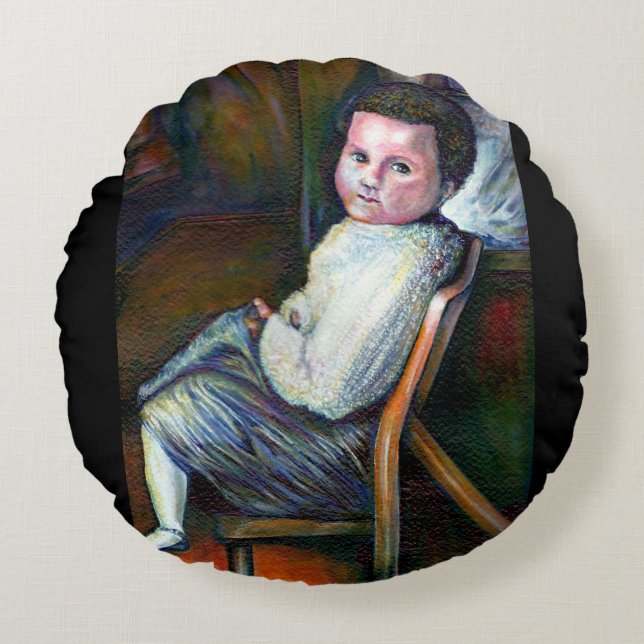 Synästhesie Rundes Kissen (Vorderseite)