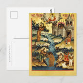 Synaxis of St. John the Forerunner Orthodox Icon Postkarte (Vorne/Hinten)