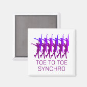 Synchro Abbildung Skaten-Software Magnet (Vorderseite/Rückseite)