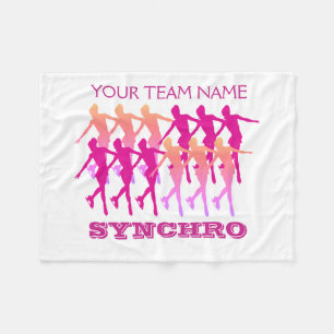 Synchro- Fleece-Decken-Gewohnheit mit Ihrem Namen Fleecedecke