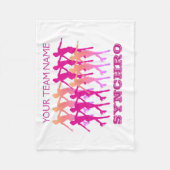 Synchro- Fleece-Decken-Gewohnheit mit Ihrem Namen Fleecedecke (Vorderseite)