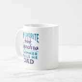 Synchro für synchronisierter Vater Kaffeetasse (Vorderseite Links)