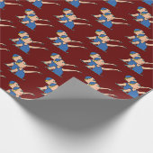 Synchro-Schwimmen Geschenkpapier (Ecke)