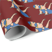 Synchro-Schwimmen Geschenkpapier (Rolleneckpunkt)