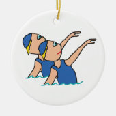 Synchro-Schwimmen Keramik Ornament (Vorne)