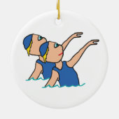 Synchro-Schwimmen Keramik Ornament (Hinten)