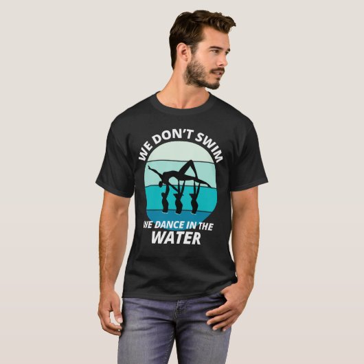 Synchro Schwimmer Synchronschwimmen T-Shirt (Vorne ganz)