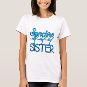 Synchro Sister Synchronized Skaten Ice Skater T-Shirt