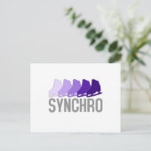 Synchro Skate Postkarte (Stehend Vorderseite)