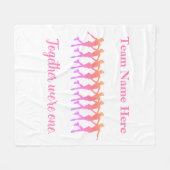 SYNCHRO TEAM FIGURE SKATEN Blanket Fleecedecke (Vorderseite (Horizontal))