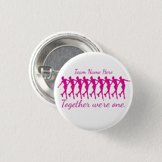 SYNCHRO-TEAM-SKATEN-BUTTON-GIFTWARE BUTTON (Vorne & Hinten)