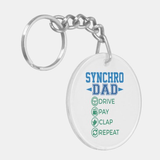 Synchro Vater Drive Pay Clap synchronisierte Skate Schlüsselanhänger (Vorderseite links)