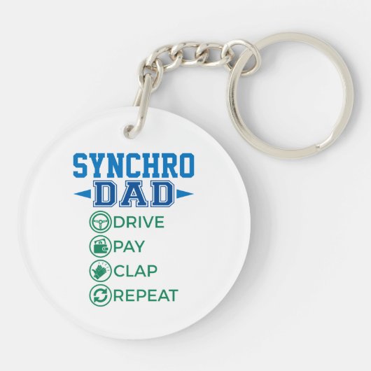Synchro Vater Drive Pay Clap synchronisierte Skate Schlüsselanhänger (Rückseite)