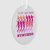 Synchro- Zahl Skaten-Gewohnheits-Geschenk Ornament (Vorderseite)