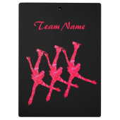 Synchronisation Skaten Coach-Zwischenablage - Rote Klemmbrett (Rückseite)