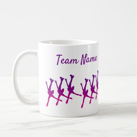 Synchronisation Skaten Tasse-Team arabesque lila Kaffeetasse (Links)