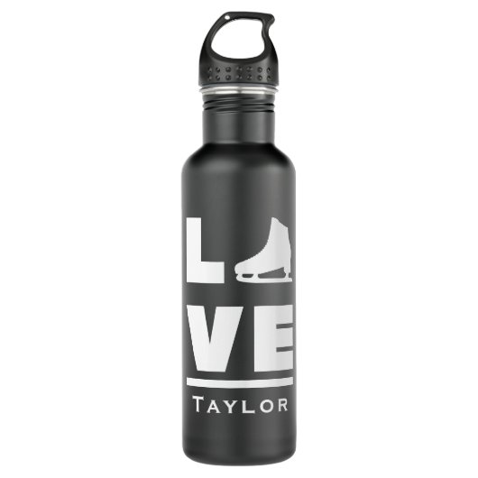 Synchronische Liebe und Live-Skaten Edelstahlflasche (Vorderseite)