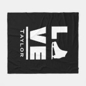 Synchronische Liebe und Live-Skaten Fleecedecke (Vorderseite (Horizontal))