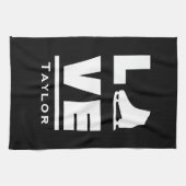 Synchronische Liebe und Live-Skaten Geschirrtuch (Horizontal)