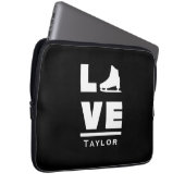 Synchronische Liebe und Live-Skaten Laptopschutzhülle (Vorne Rechts)