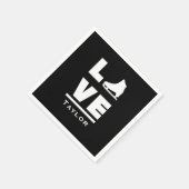 Synchronische Liebe und Live-Skaten Serviette (Ecke)