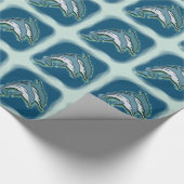 SYNCHRONISIERTE DELPHINE GESCHENKPAPIER (Ecke)