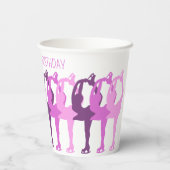 Synchronisierte Gruppe personalisiert Abbildung Sk Pappbecher (Rückseite)