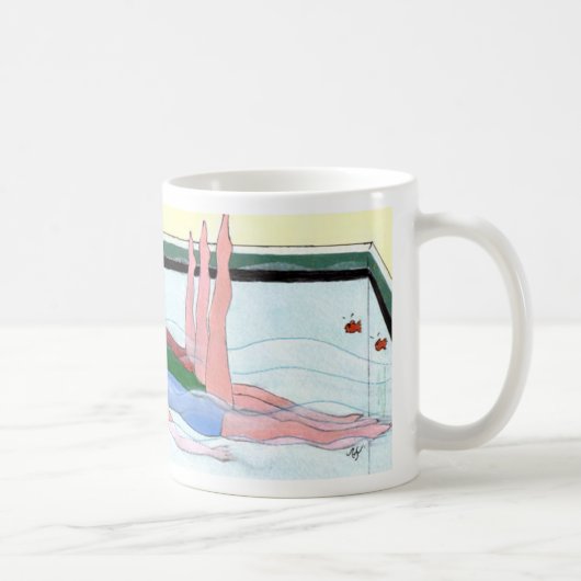 Synchronisierte Schwimmen-Tasse Kaffeetasse (Rechts)