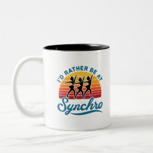 Synchronisierte Skaten Retro, sondern bei Synchro Zweifarbige Tasse