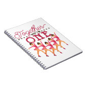 Synchronisierte Skaten zusammen Wir sind eins Notizblock (Rechte Seite)