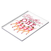 Synchronisierte Skaten zusammen Wir sind eins Notizblock (Linke Seite)