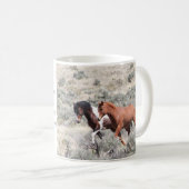 Synchronisierte Stallions 11 Unze-Tasse Kaffeetasse (VorderseiteRechts)
