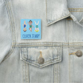 Synchronized Swimmer Swim Team Lehrer Namensschild (Beispiel)