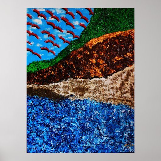 "Synchronizität 3 (hoher Kontrast)" Poster (Vorne)