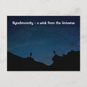 Synchronizität - ein Augenzwinkern aus dem Univers Postkarte