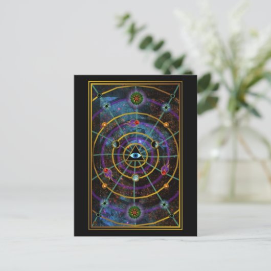 Synchronizität Postkarte (Stehend Vorderseite)