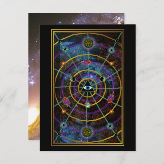 Synchronizität Postkarte (Vorne/Hinten)