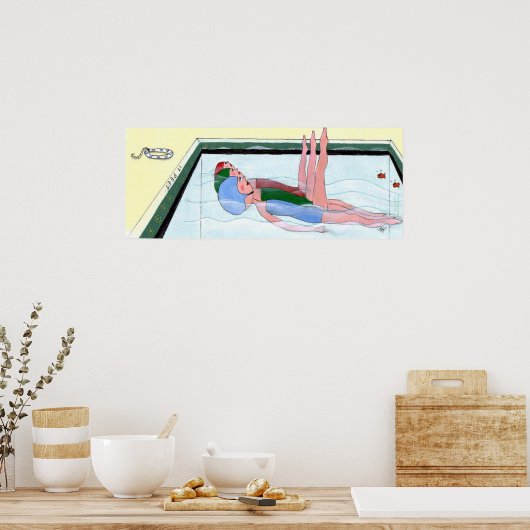 Synchronschwimmdrucke Poster (Küche)